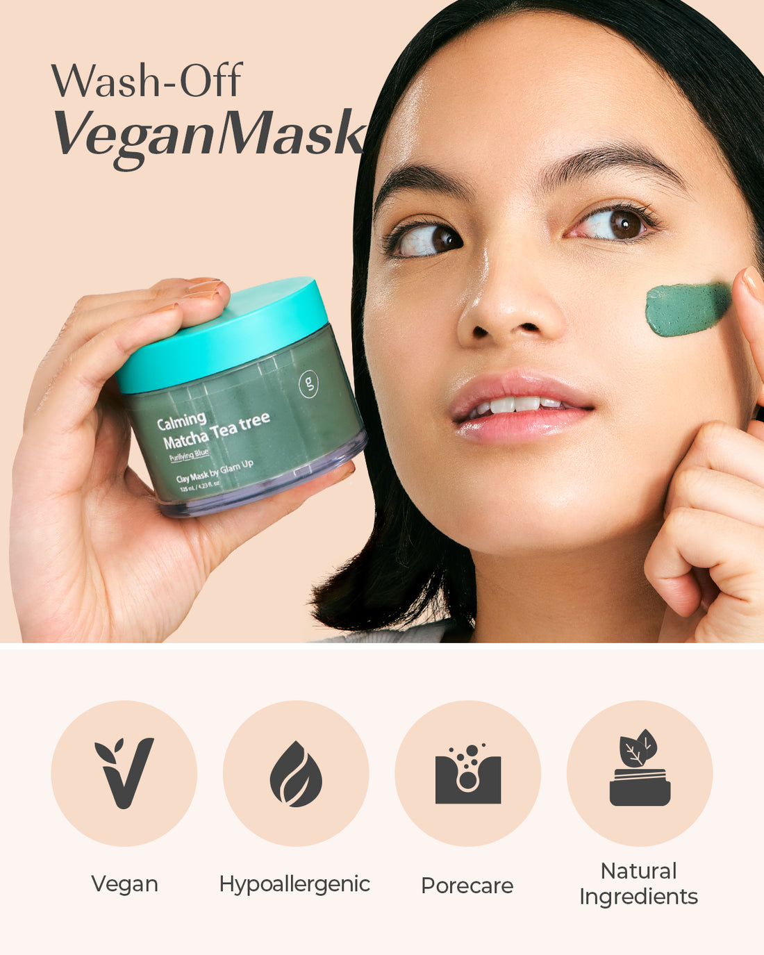 wash off vegan mask